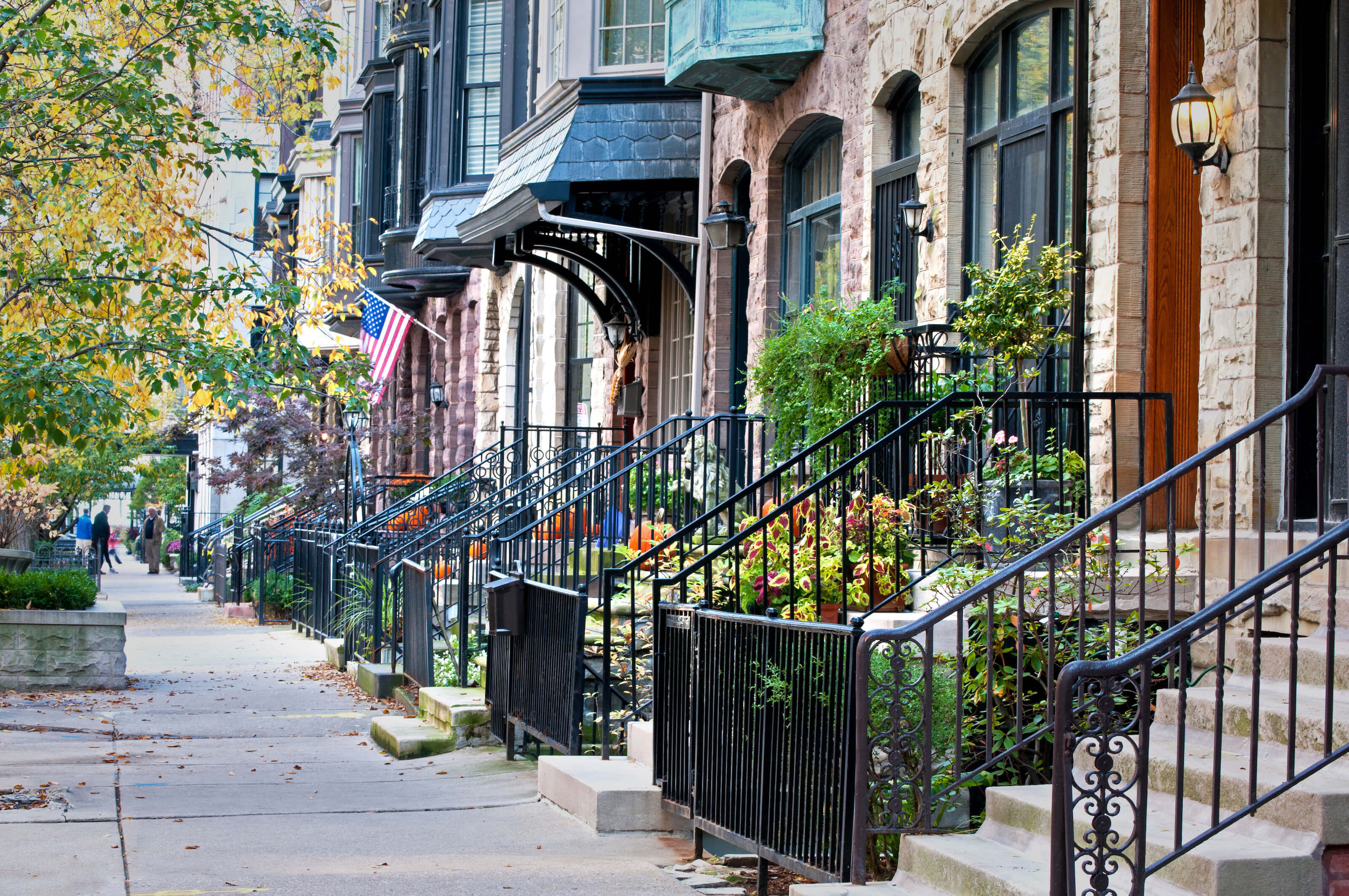 Autumn in the South Loop neighborhood